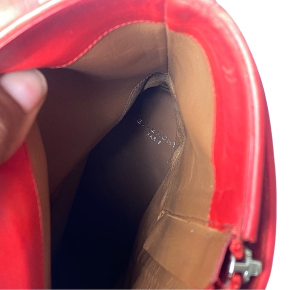 Givenchy Red Ankle Shark Boots - Size 41 - Old Style - Picture 4 of 16